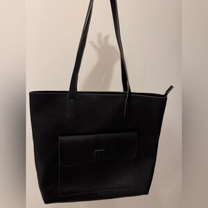 Roots Classic Black Tote Bag